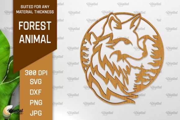 Animal Forest Wall Art Laser Cut