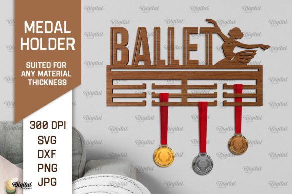 Ballet Medal Display Laser Cut SVG: A Versatile Design for Creative Projects