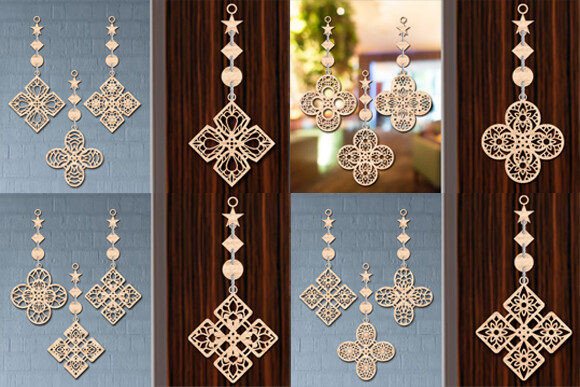 Hanging Wall Art Laser Cut Svg Set