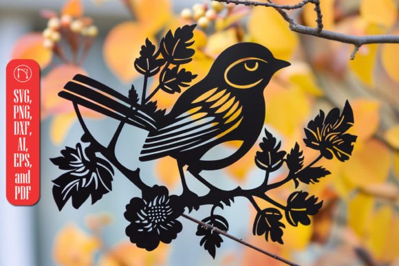 Laser Cut Bird Wall Decor