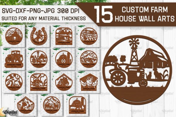 Laser Cut Farmhouse Wall Decor Bundle: A Digital Solution for Creative Spaces