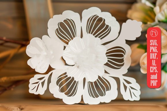 Laser Cut Flower SVG Cut File