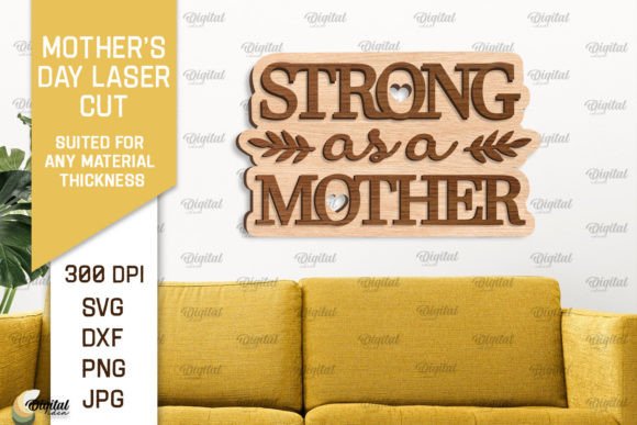 Laser Cut Mother’s Day Wall Decor: A Creative and Practical Digital Resource