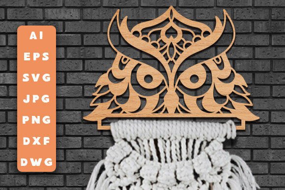 Laser Cut Owl Hanger Macrame SVG – A Creative Solution for Home Decor and Crafts