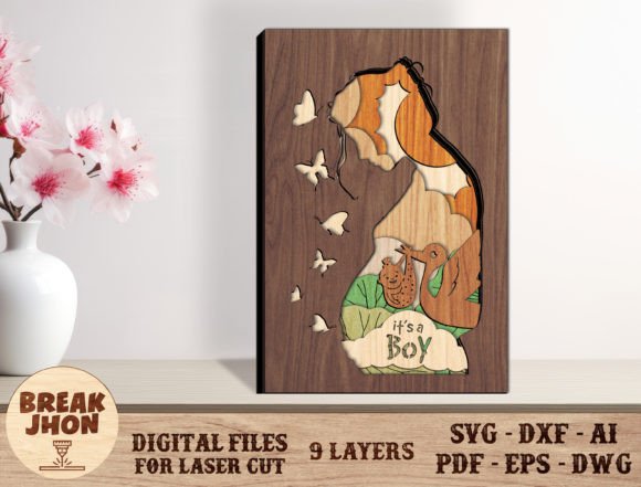 Layered Mother Day Cut File - Break Jhon