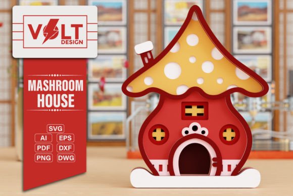 Mushroom House 3D SVG Laser Cut Crafting: A Creative and Practical Guide