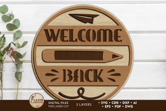 Welcome Back to School Round Decor Panel: A Creative Solution for Modern Makers